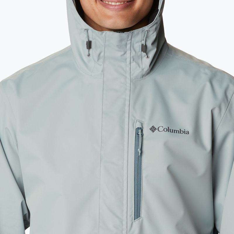Kurtka przeciwdeszczowa męska Columbia Hikebound niagara/metal 5
