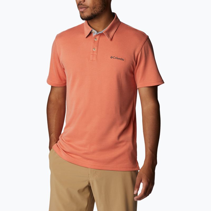 Koszulka męska Columbia Nelson Point Polo desert orange 3