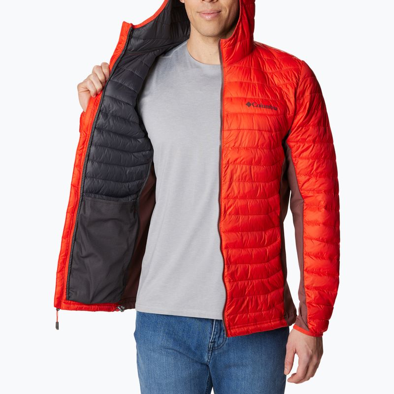 Kurtka hybrydowa męska Columbia Powder Pass Hooded spicy/light raisin 5