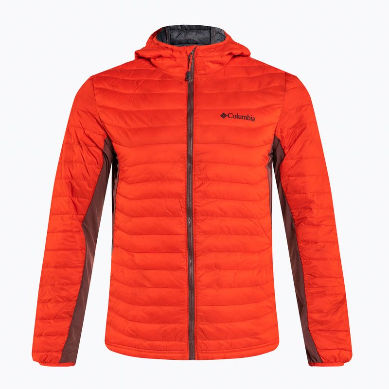 Kurtka hybrydowa męska Columbia Powder Pass Hooded spicy/light raisin 8