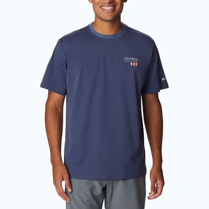 Koszulka trekkingowa męska Columbia Legend Trail dark mountain/csc washed pines graphic