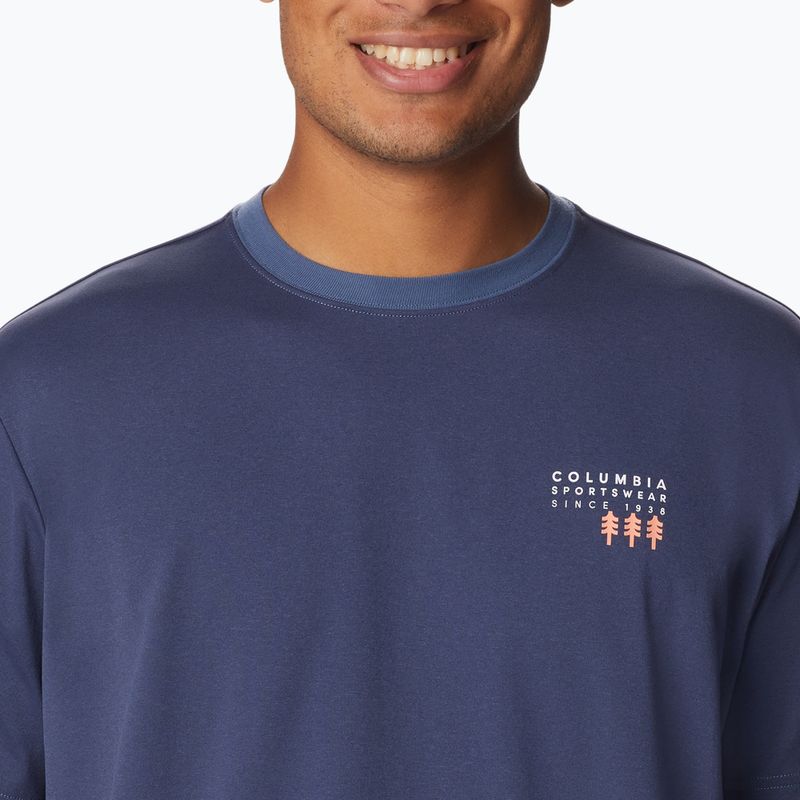Koszulka trekkingowa męska Columbia Legend Trail dark mountain/csc washed pines graphic 4