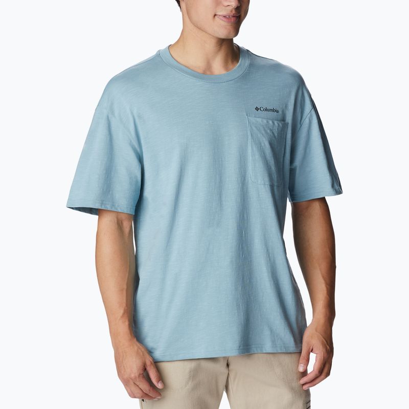 Koszulka trekkingowa męska Columbia Break It Down stone blue 2