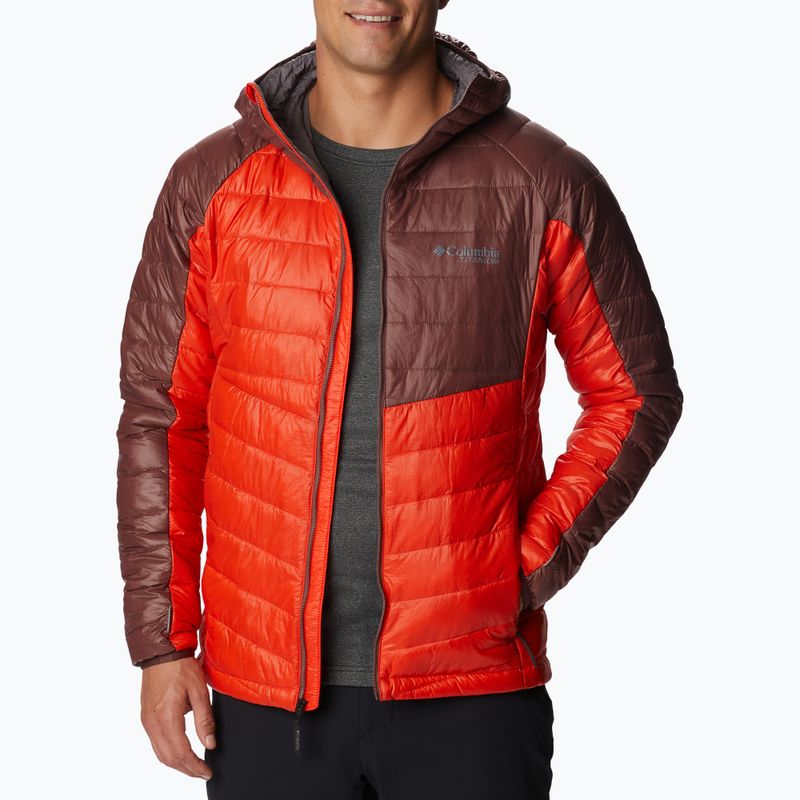 Kurtka męska Columbia Platinum Peak Hooded spicy/light raisin