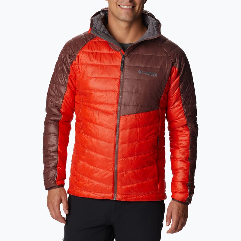 Kurtka męska Columbia Platinum Peak Hooded spicy/light raisin 3
