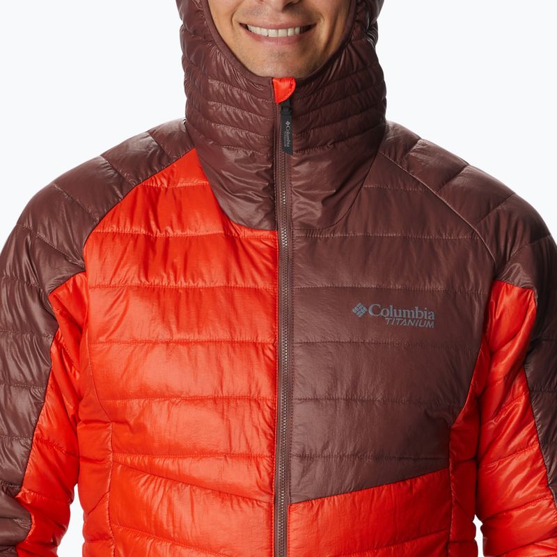 Kurtka męska Columbia Platinum Peak Hooded spicy/light raisin 6