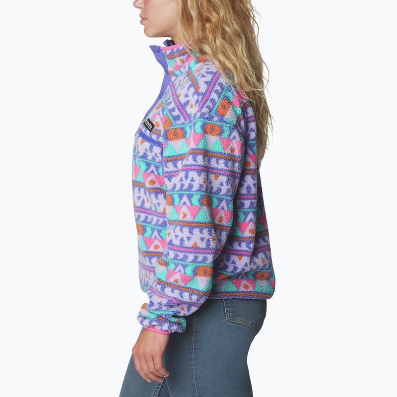 Bluza damska Columbia Helvetia Cropped 1/2 purple lotus/camp blanket 3