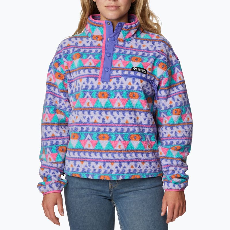 Bluza damska Columbia Helvetia Cropped 1/2 purple lotus/camp blanket