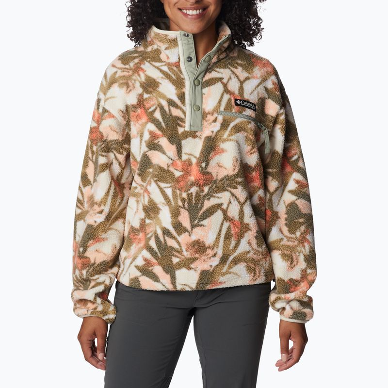 Bluza damska Columbia Helvetia Cropped 1/2 chalk/floriculture 4