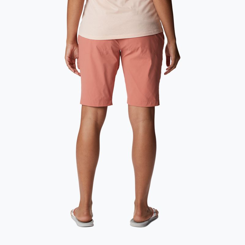 Spodenki trekkingowe damskie Columbia Satuday Trial Long dark coral 2