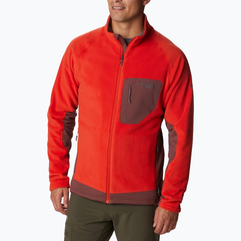 Bluza trekkingowa męska Columbia Titan Pass 2.0 II spicy/light raisin