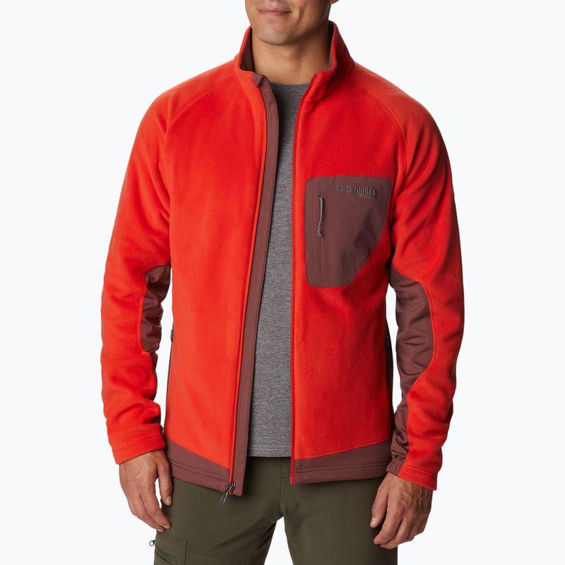 Bluza trekkingowa męska Columbia Titan Pass 2.0 II spicy/light raisin 3