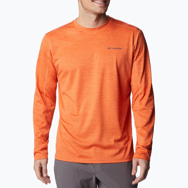 Longsleeve trekkingowy męski Columbia Alpine Chill Zero desert orange heather