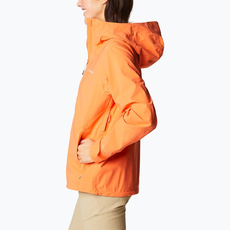 Kurtka przeciwdeszczowa damska Columbia Omni-Tech Ampli-Dry sunset orange 3