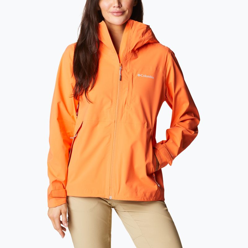 Kurtka przeciwdeszczowa damska Columbia Omni-Tech Ampli-Dry sunset orange 4