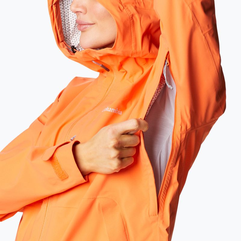 Kurtka przeciwdeszczowa damska Columbia Omni-Tech Ampli-Dry sunset orange 7