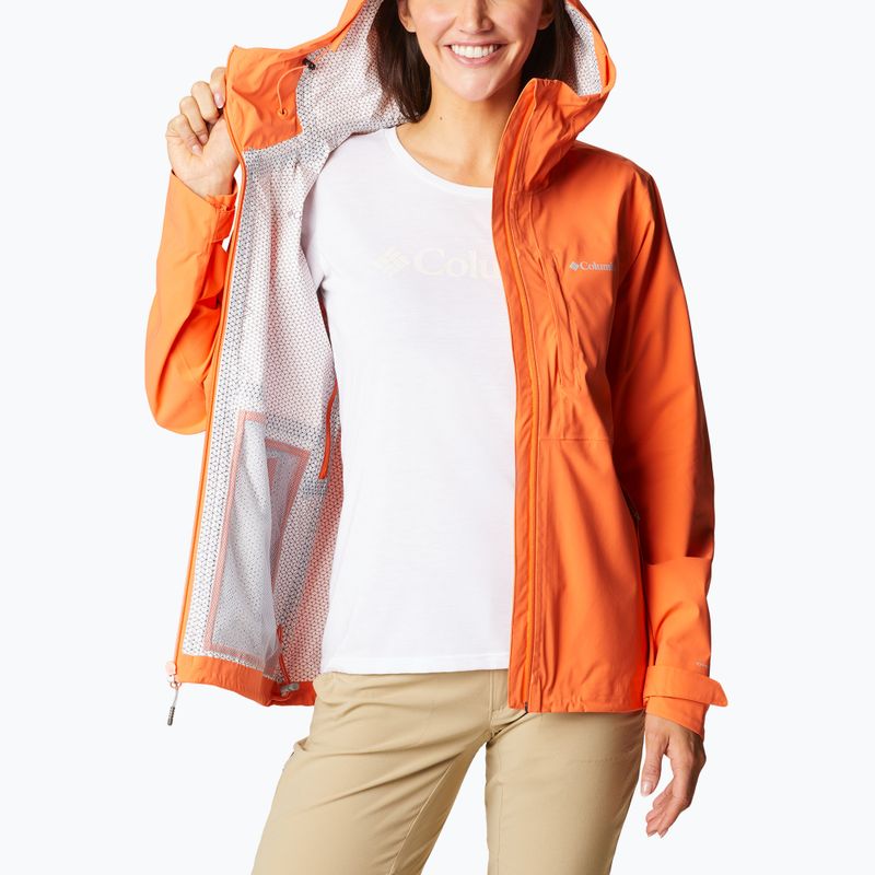 Kurtka przeciwdeszczowa damska Columbia Omni-Tech Ampli-Dry sunset orange 9