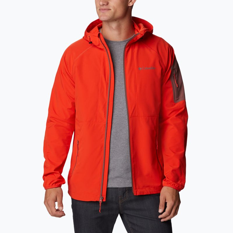 Kurtka softshell męska Columbia Tall Heights Hooded Softshell spicy 6