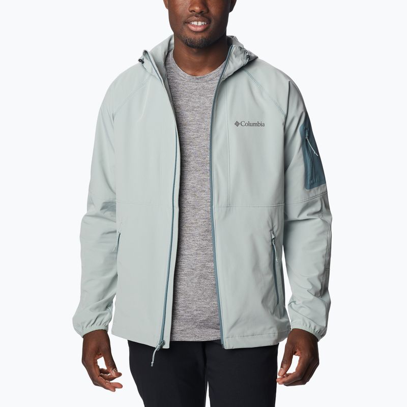 Kurtka softshell męska Columbia Tall Heights Hooded Softshell niagara