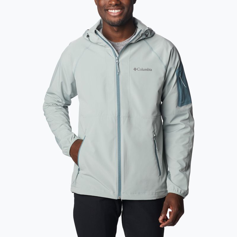 Kurtka softshell męska Columbia Tall Heights Hooded Softshell niagara 3