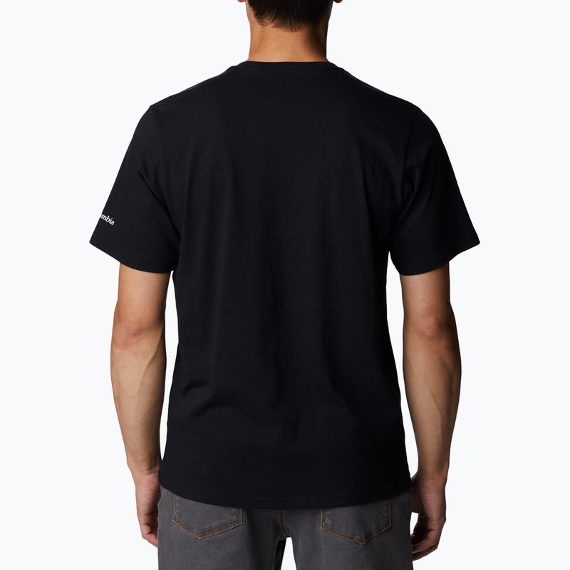 Koszulka trekkingowa męska Columbia Rockaway River Graphic black/scenic stroll graphic 2