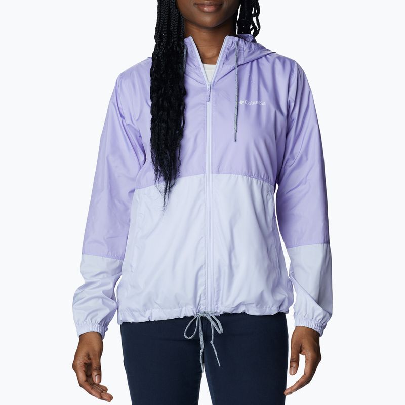 Kurtka przeciwwiatrowa damska Columbia Flash Forward frosted purple/purple tint