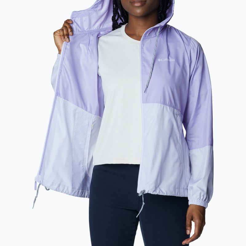 Kurtka przeciwwiatrowa damska Columbia Flash Forward frosted purple/purple tint 4