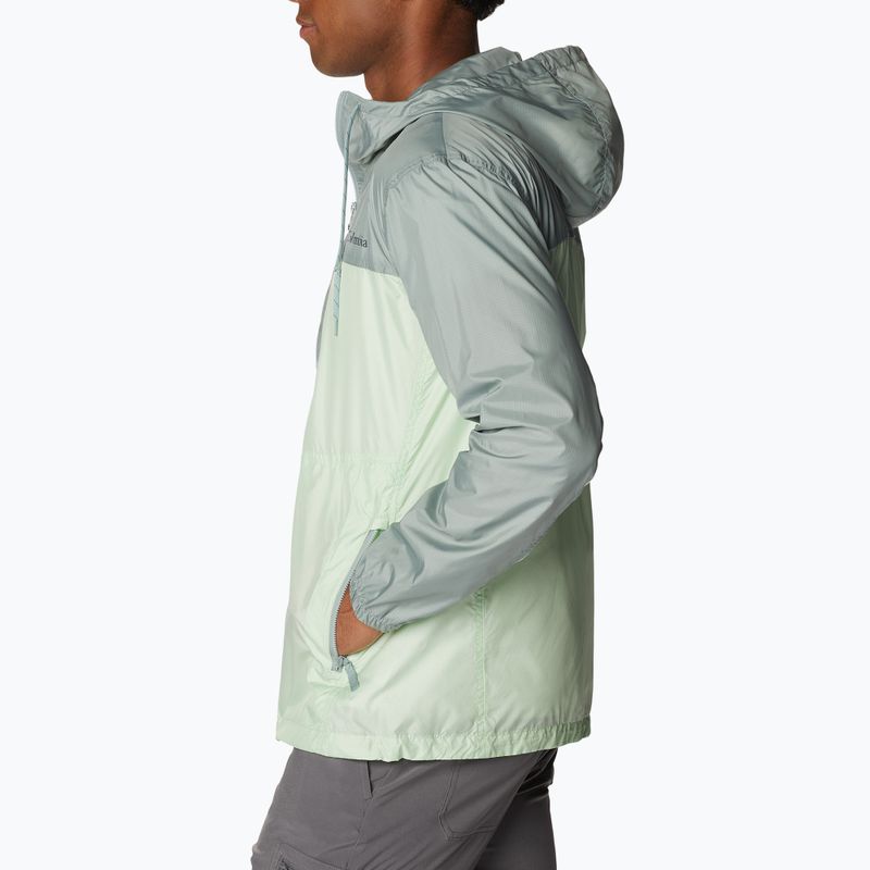 Kurtka przeciwwiatrowa męska Columbia Trail Traveler ice green/niagara 7