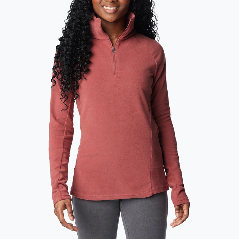 Bluza polarowa damska Columbia Glacial IV 1/2 Zip beetroot