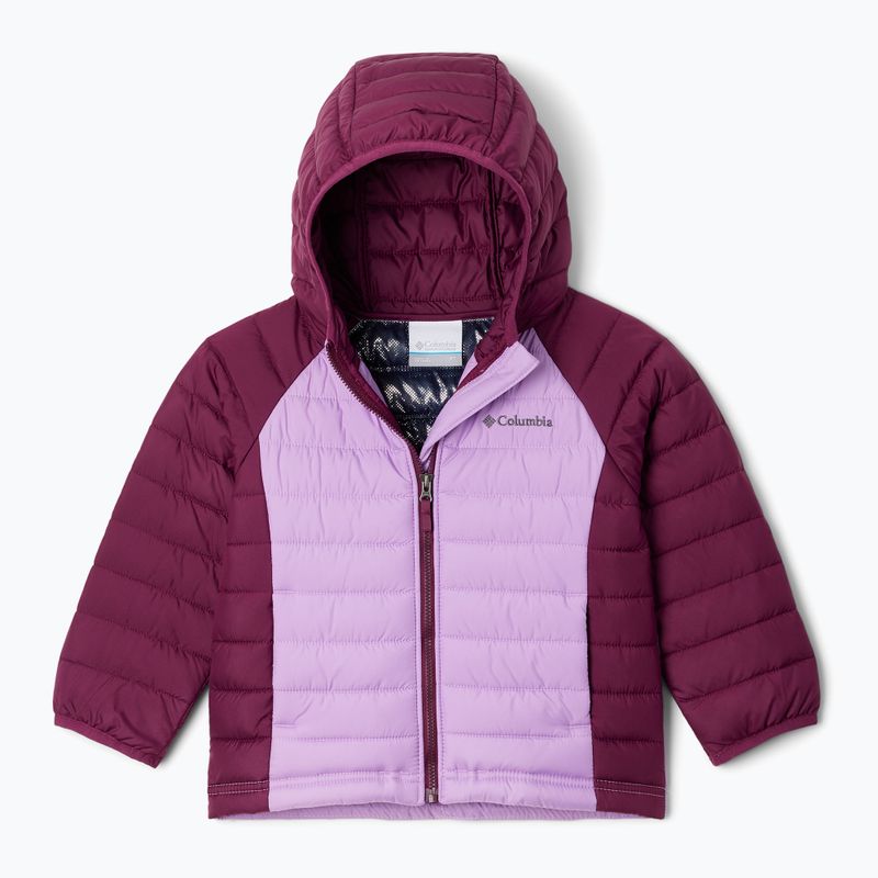 Kurtka dziecięca Columbia Powder Lite Hooded gumdrop/marionberry 5