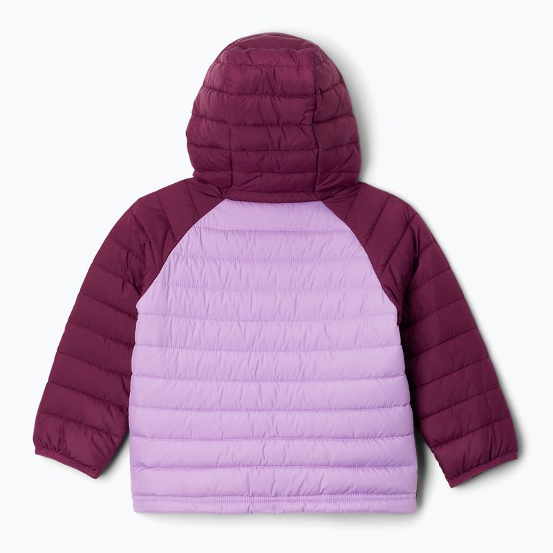 Kurtka dziecięca Columbia Powder Lite Hooded gumdrop/marionberry 6