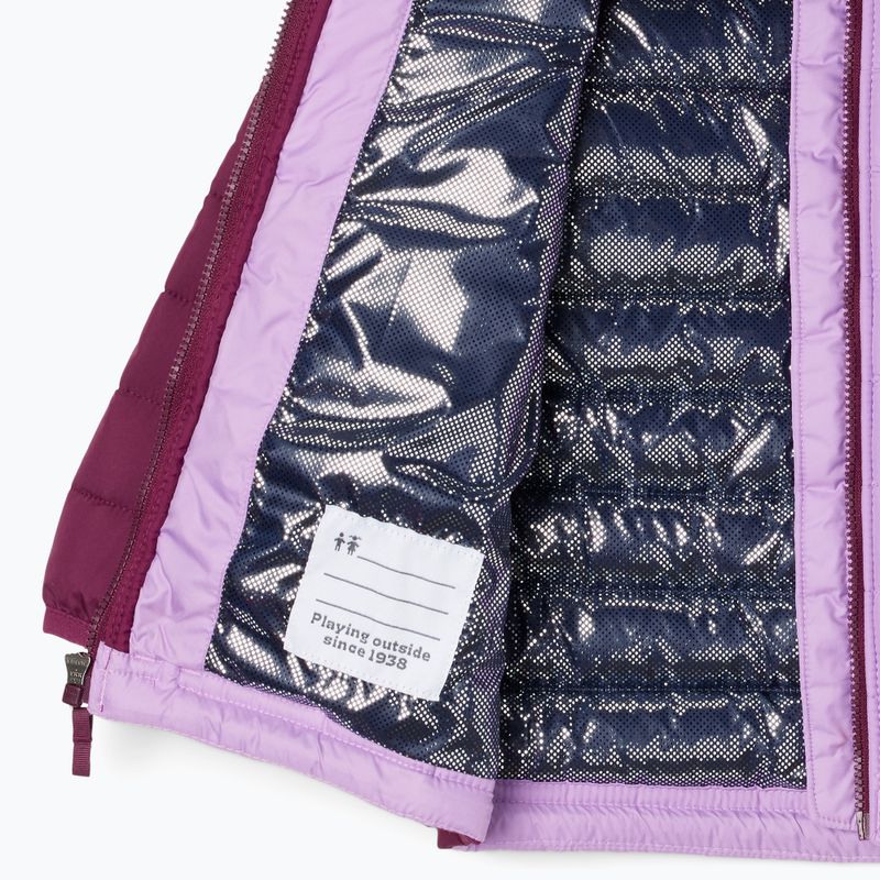 Kurtka dziecięca Columbia Powder Lite Hooded gumdrop/marionberry 7