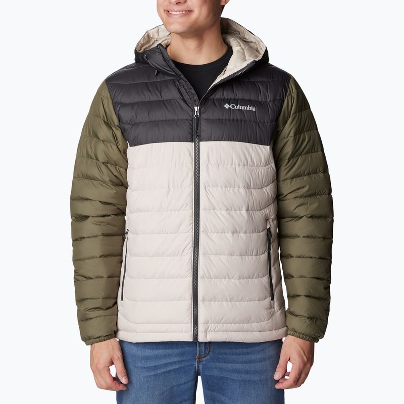 Kurtka męska Columbia Powder Lite Hooded dark stone/shark/stone green 4