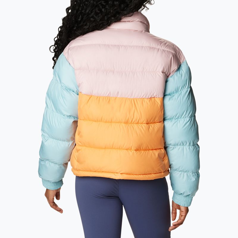 Kurtka damska Columbia Pike Lake II Cropped sunset peach/dusty pink/aqua haze 3