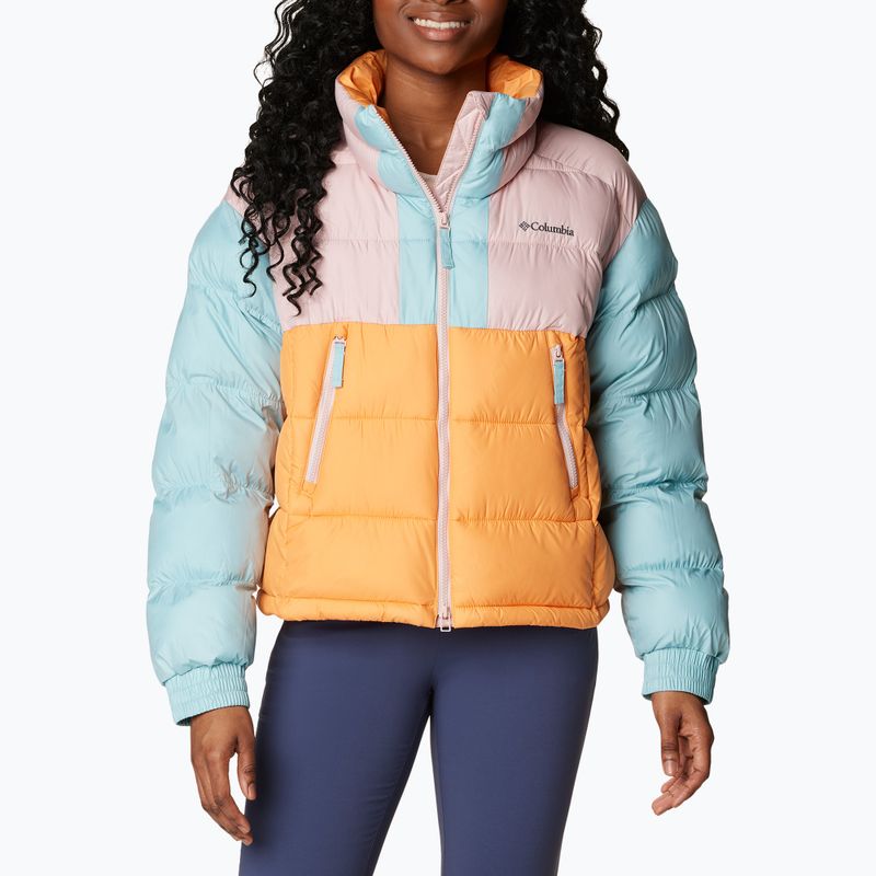 Kurtka damska Columbia Pike Lake II Cropped sunset peach/dusty pink/aqua haze 4