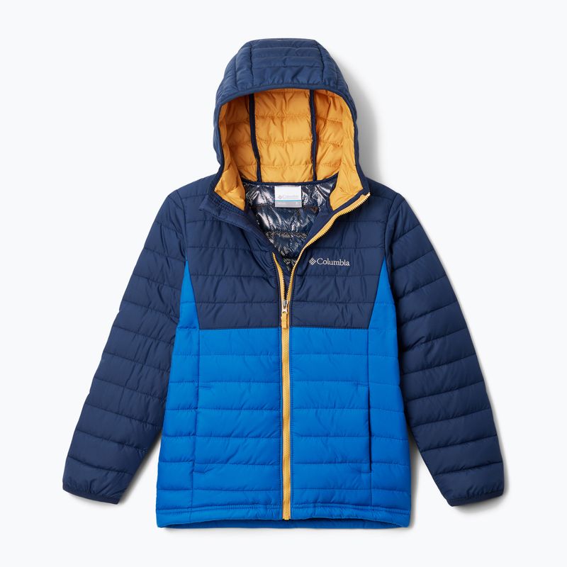 Kurtka dziecięca Columbia Powder Lite Hooded bright indigo/collegiate navy 5