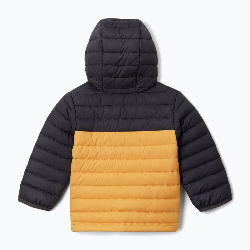 Kurtka dziecięca Columbia Powder Lite Hooded raw honey/shark 6
