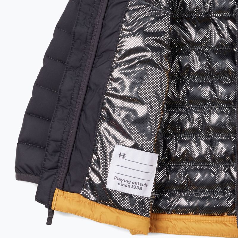 Kurtka dziecięca Columbia Powder Lite Hooded raw honey/shark 7