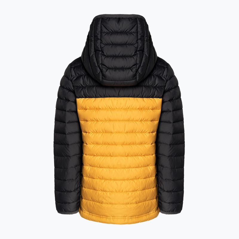 Kurtka dziecięca Columbia Powder Lite Hooded raw honey/shark 2