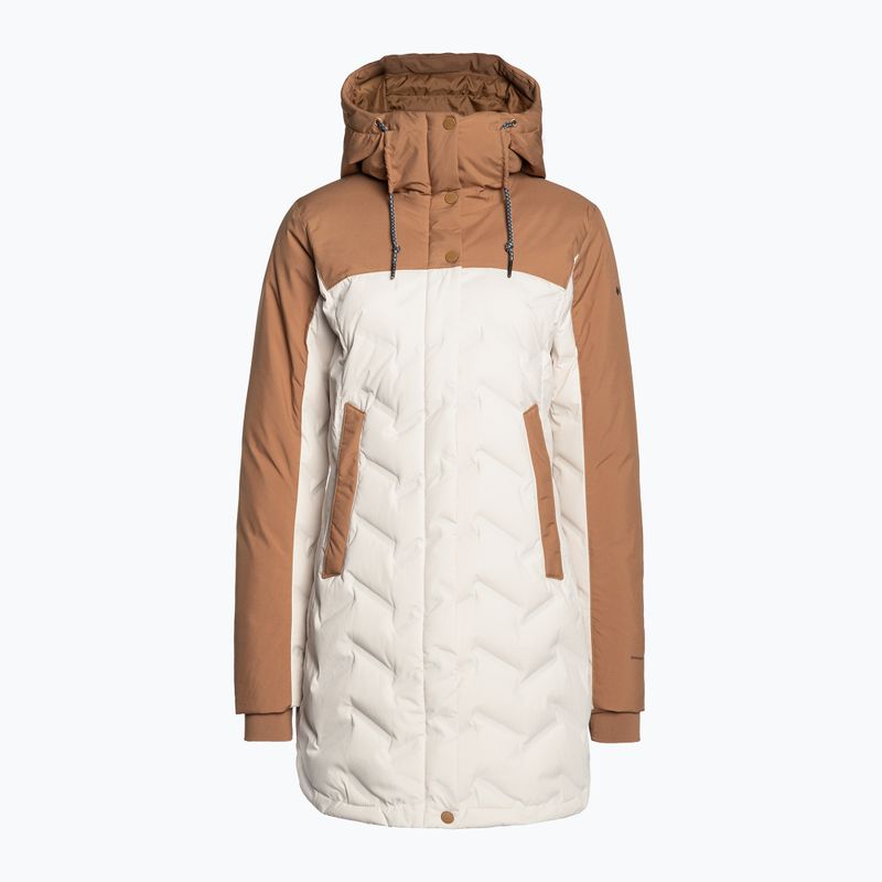 Płaszcz puchowy damski Columbia Mountain Croo II Mid Down chalk/camel brown 8