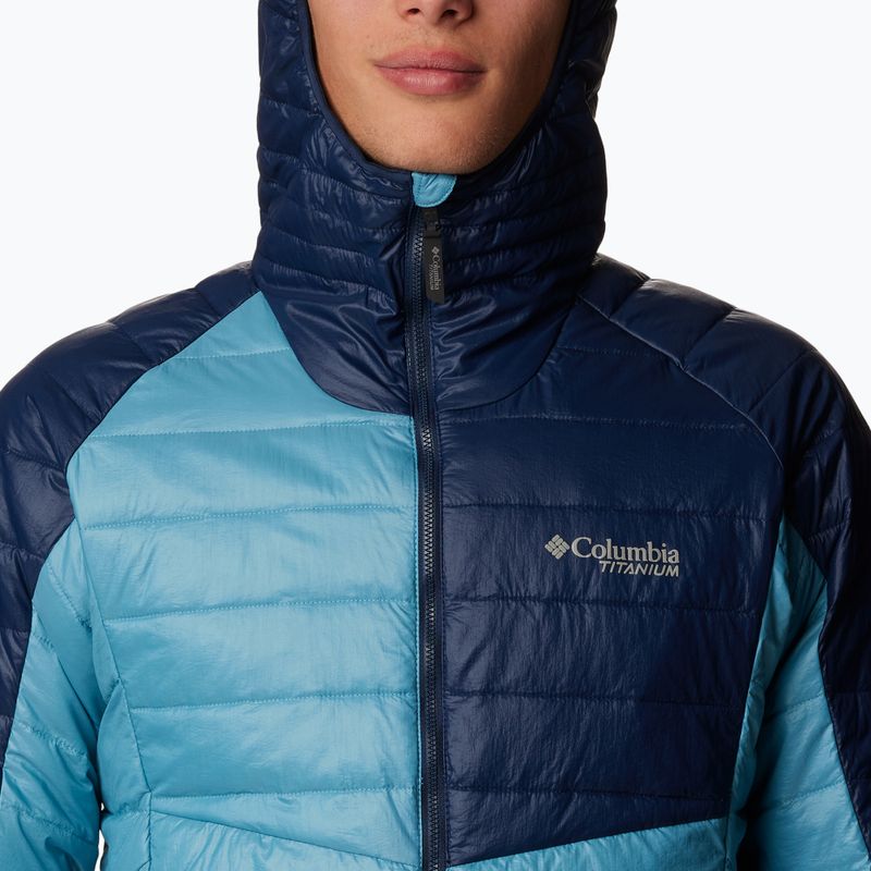 Kurtka męska Columbia Platinum Peak Hooded shasta/collegiate navy 6