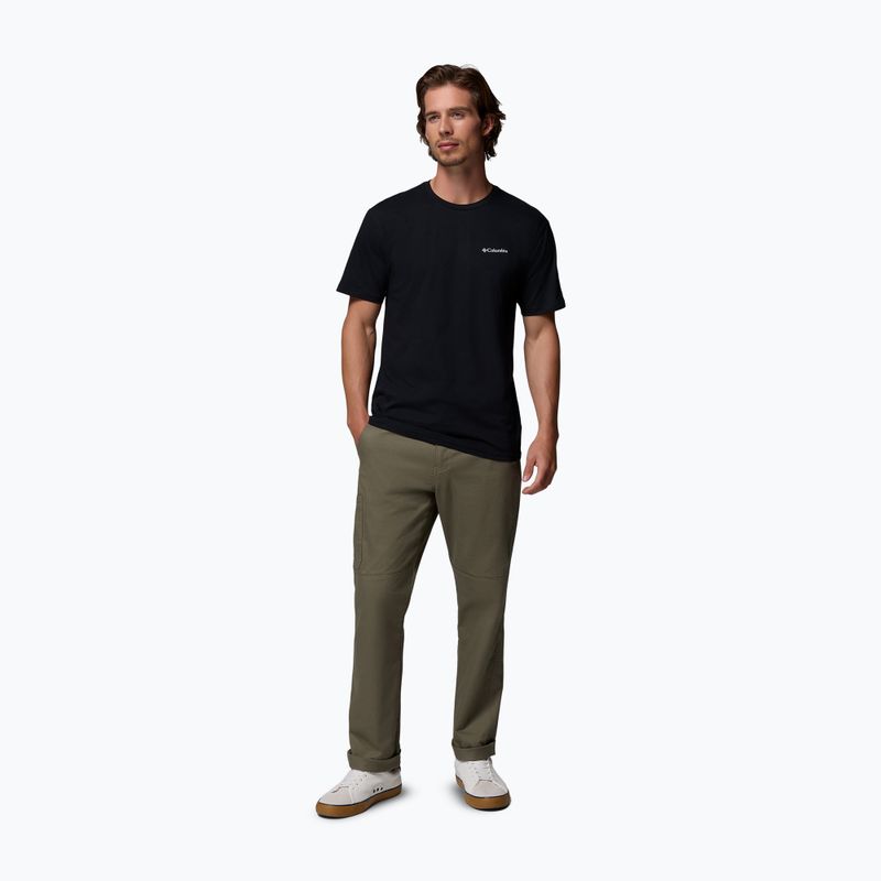 Koszulka trekkingowa męska Columbia North Cascades black/csc box logo 2