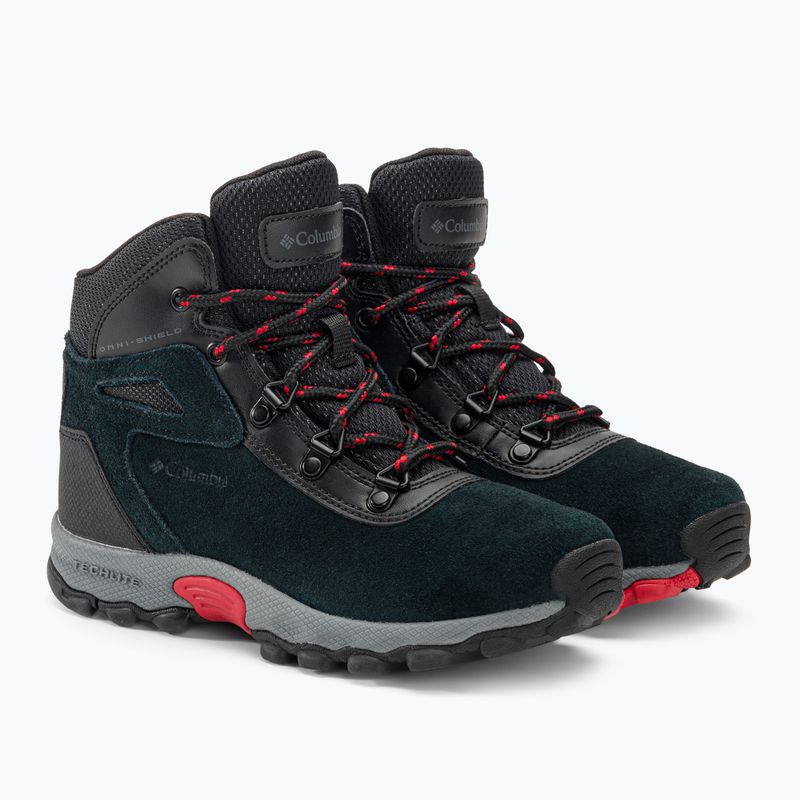 Buty turystyczne dziecięce Columbia Newton Ridge Amped black/mountain red 4