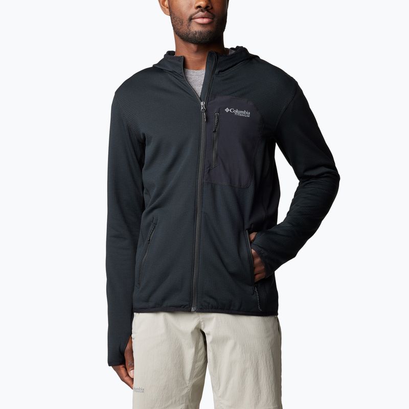 Bluza polarowa męska Columbia Triple Canyon Grid black/black