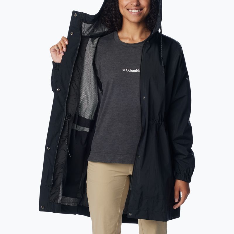 Płaszcz przeciwdeszczowy damski Columbia Splash Side black crinkle 5