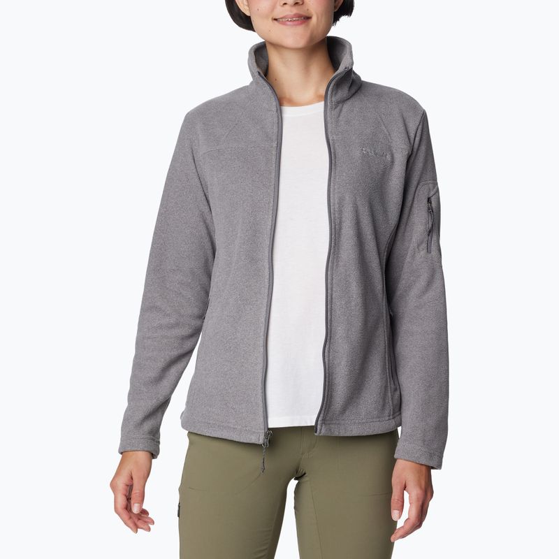 Bluza polarowa damska Columbia Fast Trek II city grey heather/city grey 6