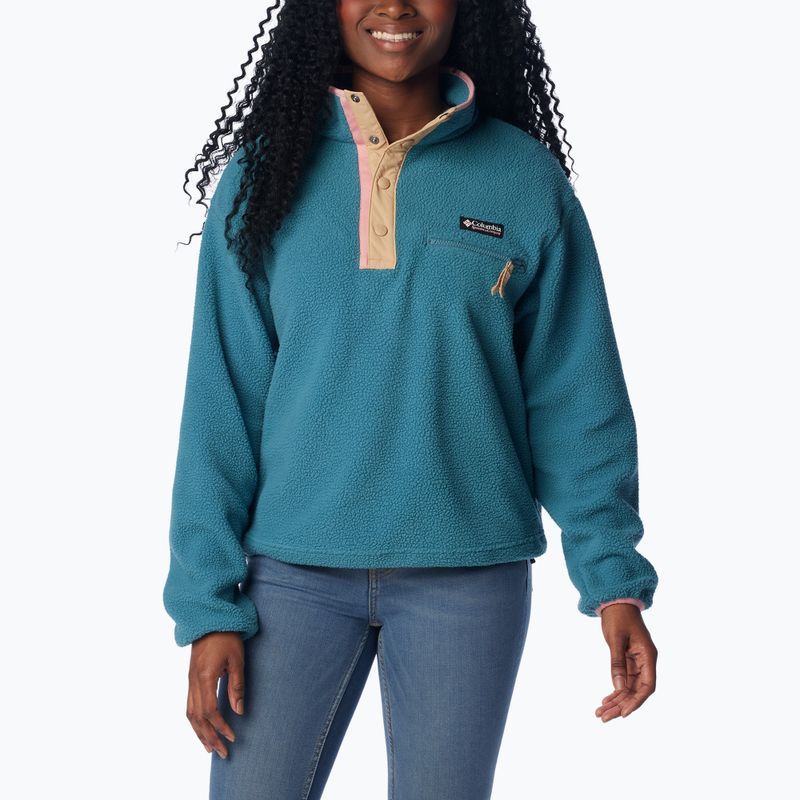 Bluza polarowa damska Columbia Helvetia Cropped 1/2 cloudburst/canoe