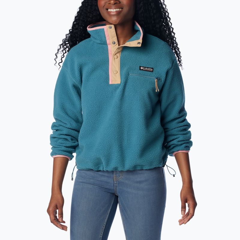 Bluza polarowa damska Columbia Helvetia Cropped 1/2 cloudburst/canoe 4