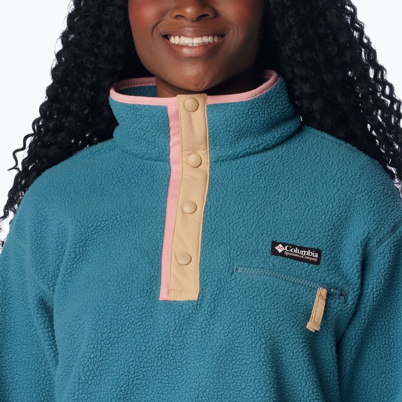Bluza polarowa damska Columbia Helvetia Cropped 1/2 cloudburst/canoe 5