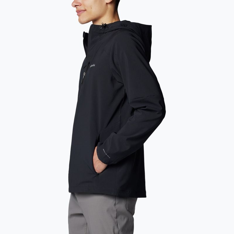 Bluza trekkingowa męska Columbia Tech Softshell Hoodie black 3